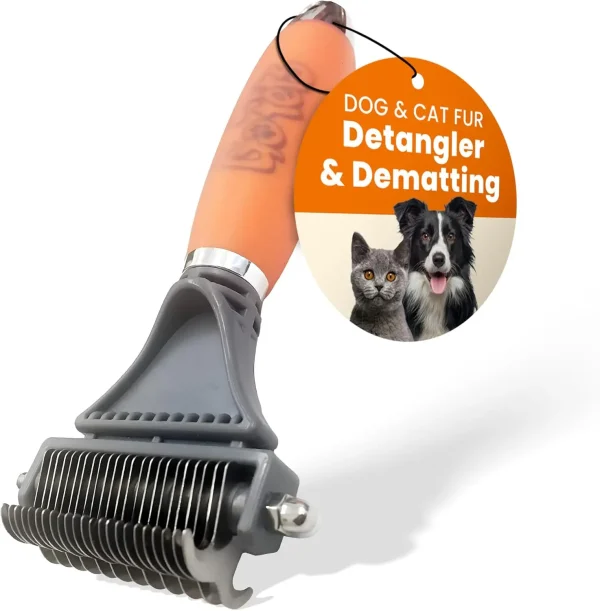 2-Sided Deshedding & Dematting Comb 1