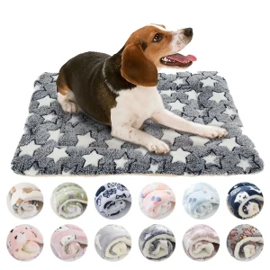 Flannel Pet Sleeping Mat Dog Bed 1