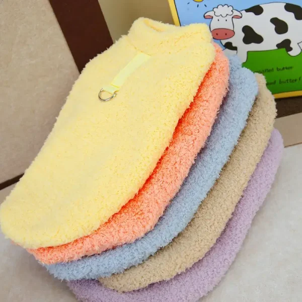 Winter Dog Sweater Warm Plush Dog Clothes 4