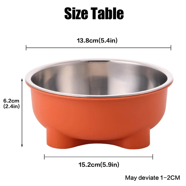 A stainless steel pet dog bowl is anti slip and easy to clean indoors 6