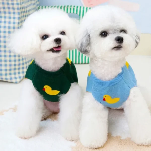 Duck Pattern Cute Pet Dog Sweaters 5