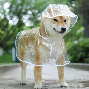 Soft PVC Small Dogs Raincoat Puppy Rain Poncho 1