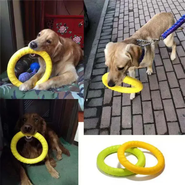 Dog Toys Pet Flying Disk Training Ring Puller 4