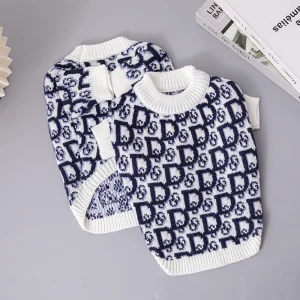 Autumn and Winter Luxury Pet Sweater High Elastic Double Layer Warm 1