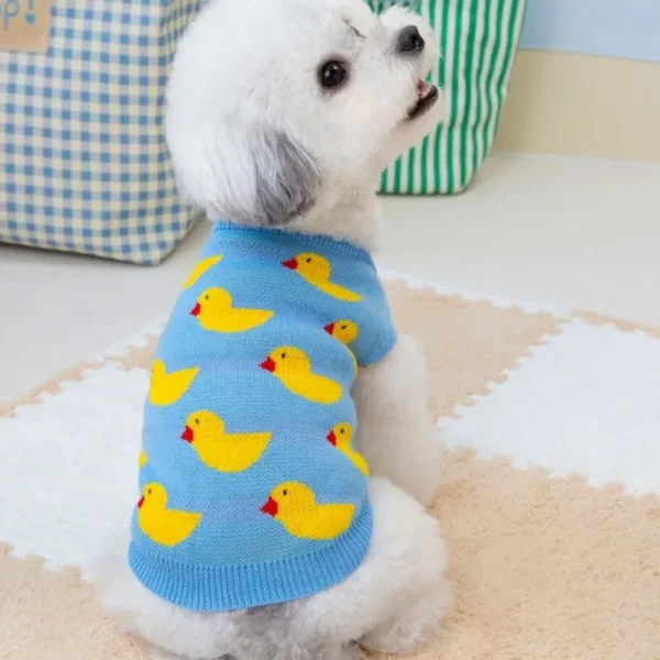 Duck Pattern Cute Pet Dog Sweaters 1