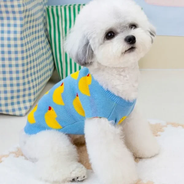 Duck Pattern Cute Pet Dog Sweaters 2