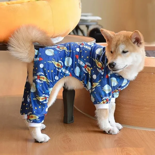 Fashion Pet Clothes Dog Onesies Print Dog Pajama 3