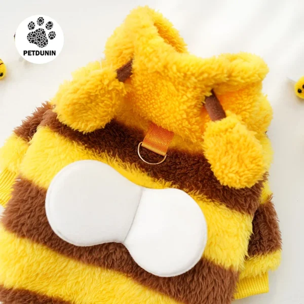 Bee Costume Soft Cat Holiday Cosplay Warm Clothes 5