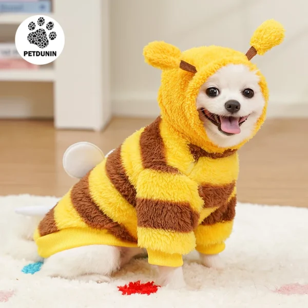 Bee Costume Soft Cat Holiday Cosplay Warm Clothes 2