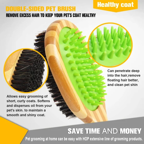 Short Hair Dog Brush for Detangling and Shedding Coats 3