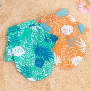 Hawaiian Style Pet Beach Dog Shirts 1