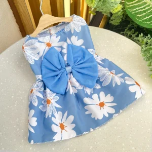 Floral Princess Dress for Dogs Spring Summer Puppy Dresses 1