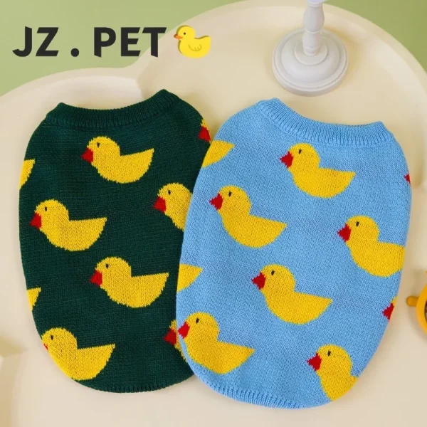 Duck Pattern Cute Pet Dog Sweaters 3