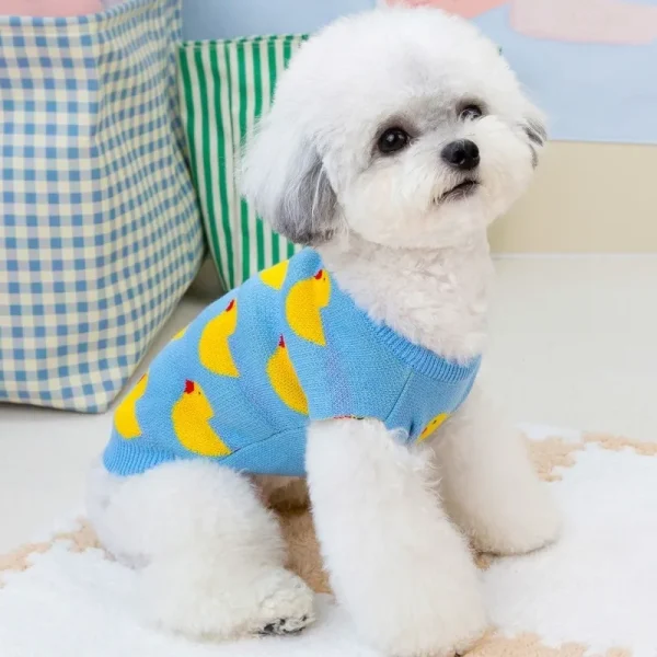 Duck Pattern Cute Pet Dog Sweaters 6