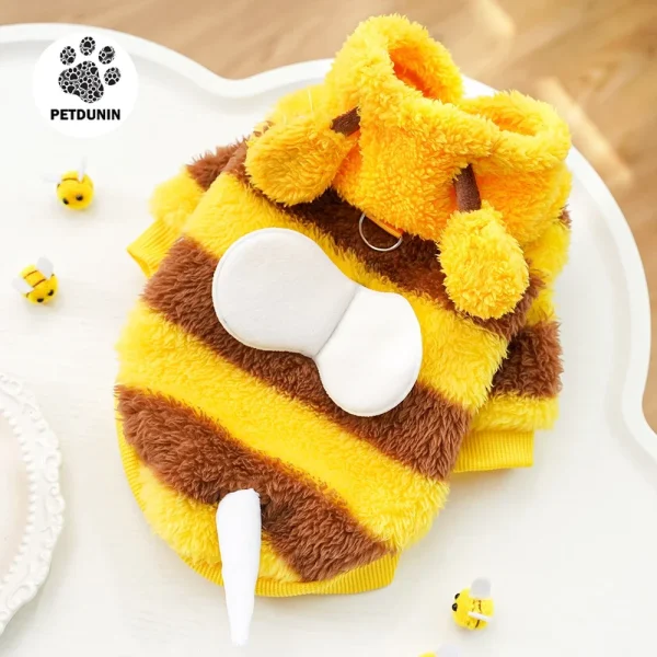 Bee Costume Soft Cat Holiday Cosplay Warm Clothes 3