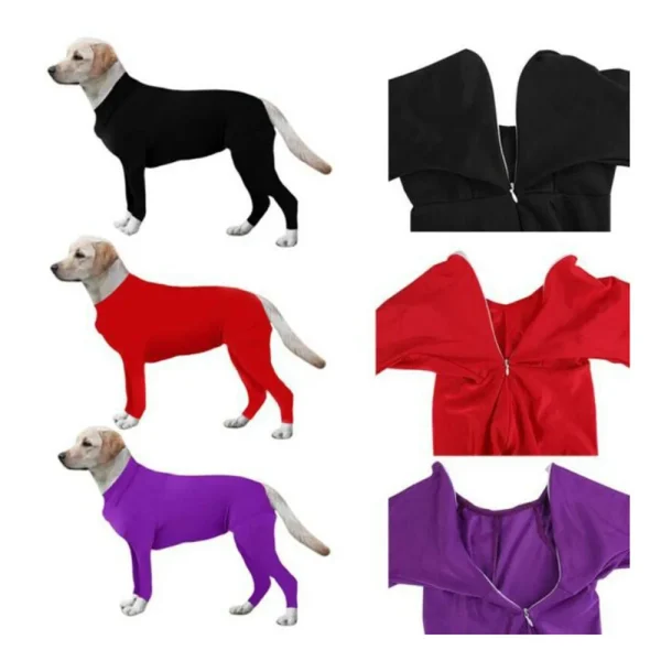 Dog Onesie Clothes Shedding of Dog Hair for Home Car Travel Anxiety Calming 5